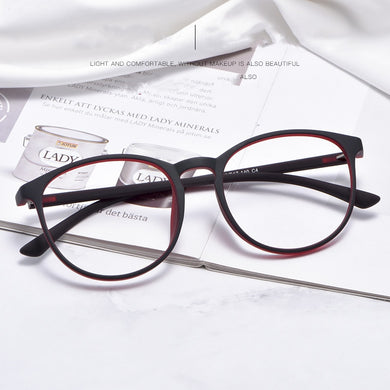 Retro Round Frame Ultralight TR90 Full Frame Small Spectacle Frame For Men And Women Casual Prescription Frame 1066