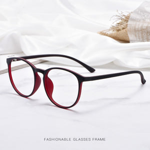 Retro Round Frame Ultralight TR90 Full Frame Small Spectacle Frame For Men And Women Casual Prescription Frame 1066