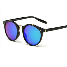 Carica l'immagine nel visualizzatore di Gallery, Occhiali da sole rotondi retrò Occhiali da sole da donna vintage Designer Occhiali da sole vintage con rivestimento Occhiali da sole per donna retro De Sol lunetta 