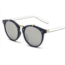 Carica l'immagine nel visualizzatore di Gallery, Occhiali da sole rotondi retrò Occhiali da sole da donna vintage Designer Occhiali da sole vintage con rivestimento Occhiali da sole per donna retro De Sol lunetta 