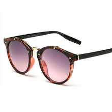 Carica l'immagine nel visualizzatore di Gallery, Occhiali da sole rotondi retrò Occhiali da sole da donna vintage Designer Occhiali da sole vintage con rivestimento Occhiali da sole per donna retro De Sol lunetta 