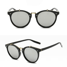 Carica l'immagine nel visualizzatore di Gallery, Occhiali da sole rotondi retrò Occhiali da sole da donna vintage Designer Occhiali da sole vintage con rivestimento Occhiali da sole per donna retro De Sol lunetta 