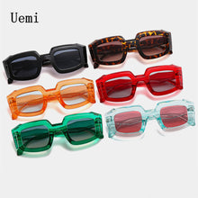 Load image into Gallery viewer, Retro Square Jelly Sunglasses For Women Men Brand Designer  Sun Glasses Thick Border Ins Trending Ladies Shades U