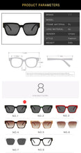 Load image into Gallery viewer, Retro Square Sunglasses Women Brand Designer Sun Glasses Men Oversized Glasses  AS124