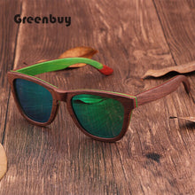 Load image into Gallery viewer, Retro Trend Men&#39;s Wooden Sunglasses in 2023 Walnut Sandwich Bamboo Wood Polarized UV400 Men&#39;s and Women&#39;s Sunglasses