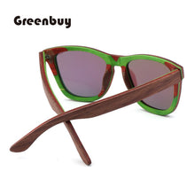 Load image into Gallery viewer, Retro Trend Men&#39;s Wooden Sunglasses in 2023 Walnut Sandwich Bamboo Wood Polarized UV400 Men&#39;s and Women&#39;s Sunglasses