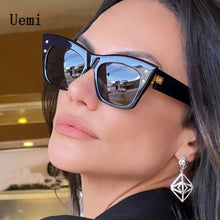 Load image into Gallery viewer, Retro Women Cat Eye Sunglasses Brand Designer Ladies Sun Glasses Ins Trending Shades UV400 Leopard Black Eyeglasses