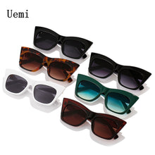 Load image into Gallery viewer, Retro Women Cat Eye Sunglasses Brand Designer Ladies Sun Glasses Ins Trending Shades UV400 Leopard Black Eyeglasses
