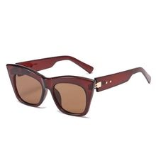 Load image into Gallery viewer, Retro Women Cat Eye Sunglasses Brand Designer Ladies Sun Glasses Ins Trending Shades UV400 Leopard Black Eyeglasses