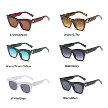 Load image into Gallery viewer, Retro Women Cat Eye Sunglasses Brand Designer Ladies Sun Glasses Ins Trending Shades UV400 Leopard Black Eyeglasses