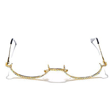 Load image into Gallery viewer, Rhinestone Chain Eyeglass Frames Women Diamond Sunglasses Frames For Female Men Colorful Glasses Frames Eyewear Sunglasses