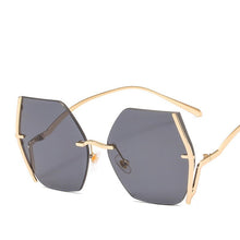 Load image into Gallery viewer, Rimless Oversized Sunglasses Women Men  Metal Square Female Sun Glasses Gradient Colorful Shades UV400 oculos