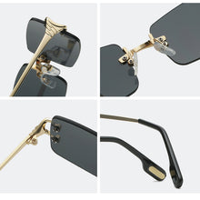 Load image into Gallery viewer, Rimless Rectangle Sunglasses Men 2023 Brand Design Metal Square Sun Glasses for Women Frameless UV400