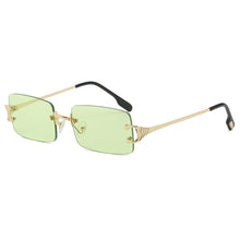 Load image into Gallery viewer, Rimless Rectangle Sunglasses Men 2023 Brand Design Metal Square Sun Glasses for Women Frameless UV400