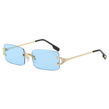 Load image into Gallery viewer, Rimless Rectangle Sunglasses Men 2023 Brand Design Metal Square Sun Glasses for Women Frameless UV400