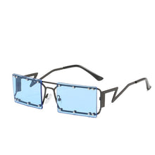 Load image into Gallery viewer, Rimless Rectangle Sunglasses Women  Brand Designer Sun Glasses Rivet Female Punk Spectacle Shades Eyewear Unisex
