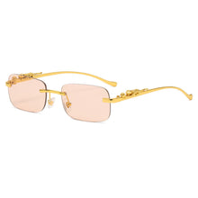 Load image into Gallery viewer, Rimless Rectangle Sunglasses Women Men Shades Brand Designer Gradient UV400 Sun Glasses Retro Frameless Sunglasses