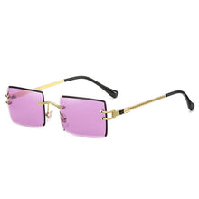 Load image into Gallery viewer, Rimless Rectangle Sunglasses for Women Frameless Square Glasses for Men Ultralight UV400 Eyewear Unisex