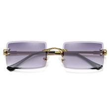 Load image into Gallery viewer, Rimless Rectangle Sunglasses for Women Frameless Square Glasses for Men Ultralight UV400 Eyewear Unisex