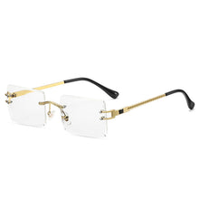 Load image into Gallery viewer, Rimless Rectangle Sunglasses for Women Frameless Square Glasses for Men Ultralight UV400 Eyewear Unisex