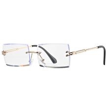 Carica l&#39;immagine nel visualizzatore di Gallery, Rimless Rectangle Sunglasses for Women Trendy Frameless Square Shades for Men Ultralight UV400 Eyewear Unisex