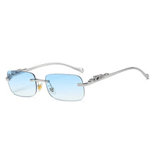 Load image into Gallery viewer, Rimless Rectangle Vintage Sunglasses Frameless Tinted Glasses for Women Men