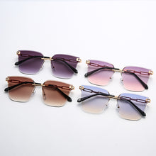 Load image into Gallery viewer, Rimless Sunglasses Women Oversized Punk Square Sun Glasses Men UV400 Driving Gradient Shades Eyewears Brand Designer