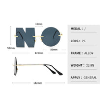 Load image into Gallery viewer, Rimless Unique NO Sunglasses Women Men Personalized Irregular Metal Sun Glasses  Fancy Shades UV400 Eyewear 2022