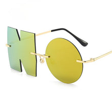 Load image into Gallery viewer, Rimless Unique NO Sunglasses Women Men Personalized Irregular Metal Sun Glasses  Fancy Shades UV400 Eyewear 2022