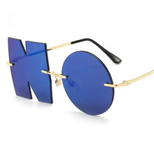 Load image into Gallery viewer, Rimless Unique NO Sunglasses Women Men Personalized Irregular Metal Sun Glasses  Fancy Shades UV400 Eyewear 2022