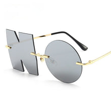 Load image into Gallery viewer, Rimless Unique NO Sunglasses Women Men Personalized Irregular Metal Sun Glasses  Fancy Shades UV400 Eyewear 2022