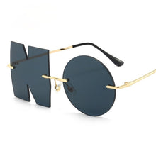 Load image into Gallery viewer, Rimless Unique NO Sunglasses Women Men Personalized Irregular Metal Sun Glasses  Fancy Shades UV400 Eyewear 2022