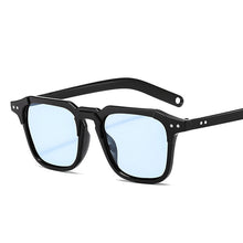 Carica l&#39;immagine nel visualizzatore di Gallery, Rivet Square Sunglasses Men Women Blue Yellow Red Lens UV400 Protection Eyewear Design Gafas De Sol