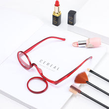 Load image into Gallery viewer, Rotating Magnifying Folding Magnification Eyeglasses Presbyopic Clamshell Makeup Eyewear Reading Glasses Degree +10~+40