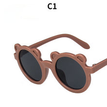 Load image into Gallery viewer, Round Frame Cute Little Bear Children&#39;s Sunglasses Simplicity Ultra Light shading Eye Protection Children&#39;s Sunglasses