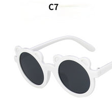 Load image into Gallery viewer, Round Frame Cute Little Bear Children&#39;s Sunglasses Simplicity Ultra Light shading Eye Protection Children&#39;s Sunglasses