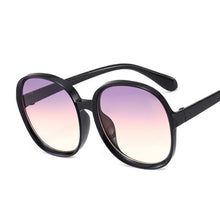 Load image into Gallery viewer, Round Frame Sunglasses Women Retro Brand Designer Brown Black Oversized Lady Sun Glasses Female Outdoor Driving