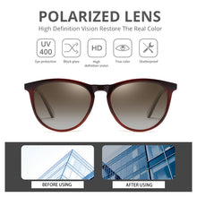 Load image into Gallery viewer, Round Polarized Sunglasses Men TR90 Frames Black Sun Glasses Shades for Women Eyewear lunette de soleil femme