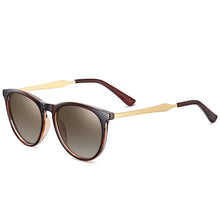 Load image into Gallery viewer, Round Polarized Sunglasses Men TR90 Frames Black Sun Glasses Shades for Women Eyewear lunette de soleil femme