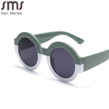 Load image into Gallery viewer, Round Sunglasses Women Punk Oversized Sun Glasses Men UV400 Shades Ladies Printed Bicolor Eyewear Gafas De Sol
