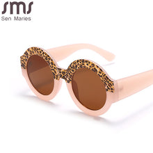 Load image into Gallery viewer, Round Sunglasses Women Punk Oversized Sun Glasses Men UV400 Shades Ladies Printed Bicolor Eyewear Gafas De Sol
