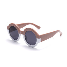 Carica l'immagine nel visualizzatore di Gallery, Round Sunglasses Women Punk Oversized Sun Glasses Men UV400 Shades Ladies Printed Bicolor Eyewear Gafas De Sol