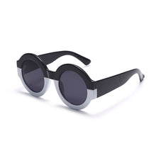 Load image into Gallery viewer, Round Sunglasses Women Punk Oversized Sun Glasses Men UV400 Shades Ladies Printed Bicolor Eyewear Gafas De Sol