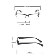 Load image into Gallery viewer, Semi-Rimless Reading Glasses Men Women Anti Blue Light Protect Half Frame Reading Mirror Unisex Eyewear