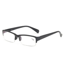 Load image into Gallery viewer, Semi-Rimless Reading Glasses Men Women Anti Blue Light Protect Half Frame Reading Mirror Unisex Eyewear