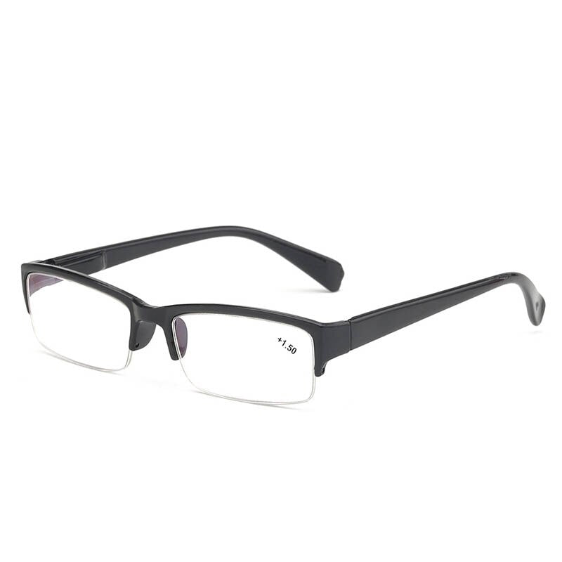 Semi-Rimless Reading Glasses Men Women Anti Blue Light Protect Half Frame Reading Mirror Unisex Eyewear