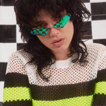 Load image into Gallery viewer, Small Cat Eye Sunglasses For Women Brand Designer Half Frame Red Mirror Eyewear Female Triangle Glasses Shades Men UV400