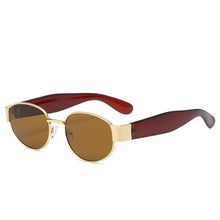 Load image into Gallery viewer, Small Oval Women Sunglasses Retro Metal Sun Glasses Men Brand Designer Vintage Female Cat Eye Shades UV400 Eyewear GOGGLES
