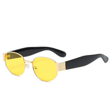 Load image into Gallery viewer, Small Oval Women Sunglasses Retro Metal Sun Glasses Men Brand Designer Vintage Female Cat Eye Shades UV400 Eyewear GOGGLES