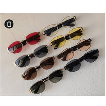 Load image into Gallery viewer, Small Oval Women Sunglasses Retro Metal Sun Glasses Men Brand Designer Vintage Female Cat Eye Shades UV400 Eyewear GOGGLES